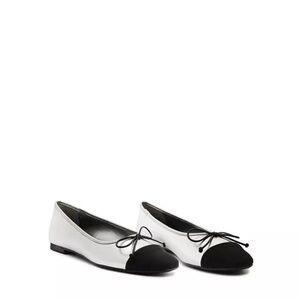 NEW Elegant silver and black Women's Ballet Flats shoes size 7B